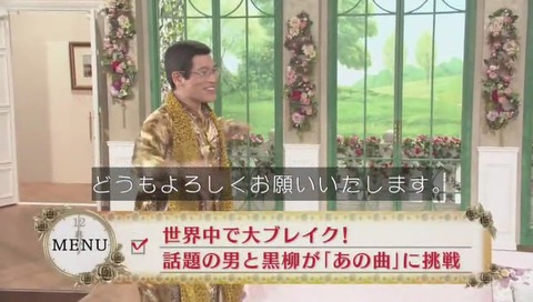 ピコ太郎 徹子の部屋