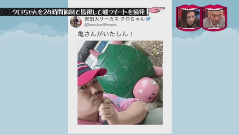 『水曜日のダウンタウン』クロちゃん監視企画