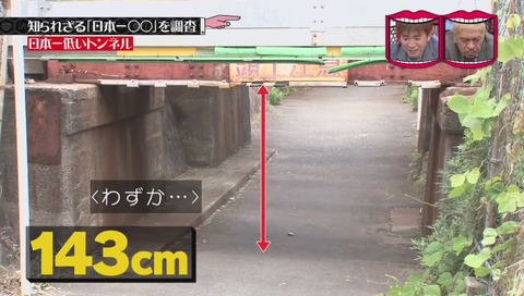 「日本一低いトンネル」 大阪市 田川北