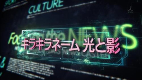 新・情報7daysニュースキャスター キラキラネーム