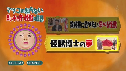 マツコの知らない世界「良い子が育つ怪獣の世界」