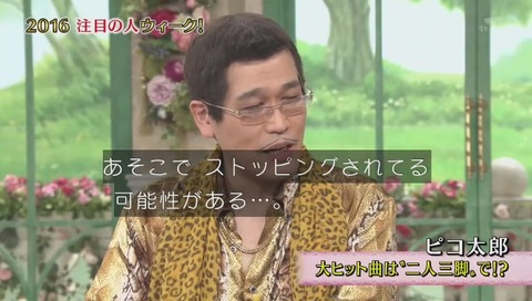 ピコ太郎 徹子の部屋