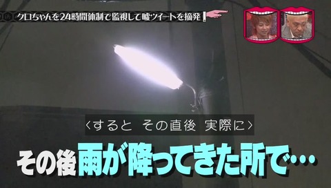 『水曜日のダウンタウン』クロちゃん監視企画