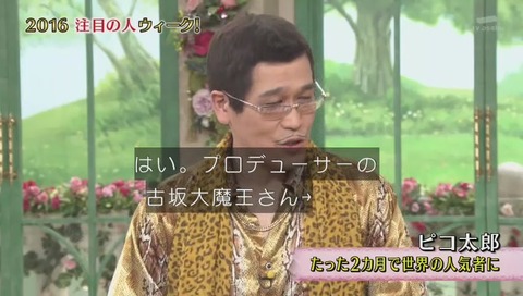 ピコ太郎 徹子の部屋
