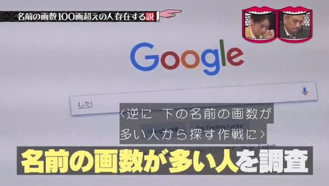 苗字の画数ランキング
