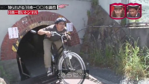 「日本一低いトンネル」眼鏡の落し物が多い