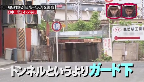 「日本一低いトンネル」 大阪市 田川北