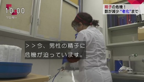 「クローズアップ現代プラス」精子の危機?