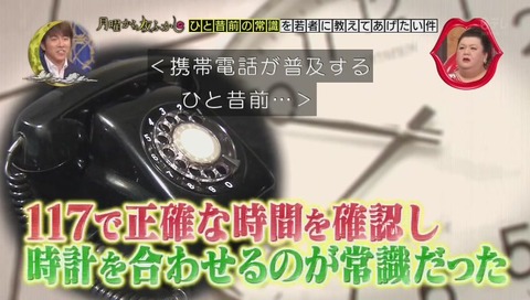 電話番号117にかけると時報