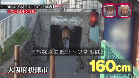「日本一低いトンネル」 大阪府 摂津市