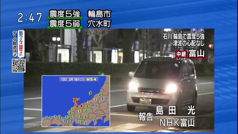 「車が走る車の様子」