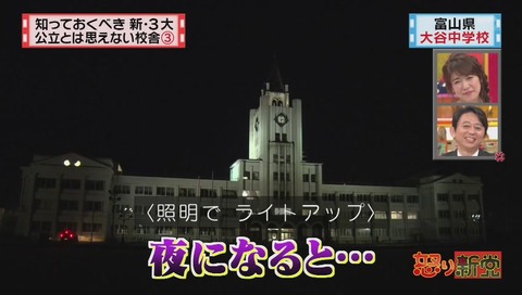 富山県 小矢部市立 大谷中学校 夜間