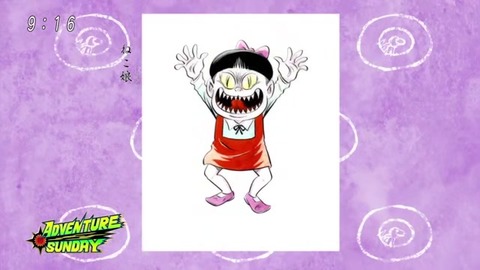 アニメ ゲゲゲの鬼太郎 50話 原作のネコ娘