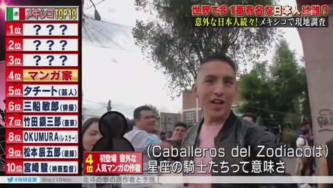 メキシコで人気な聖闘士星矢