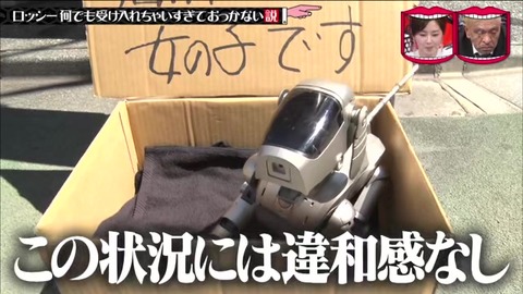水ダウ ロッシー ドッキリ AIBOが捨て犬