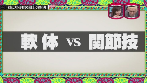 軟体 vs 間接技