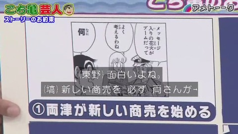 こち亀の話のテンプレート、流れとして多いもの「両津が金儲けをたくらみ成功するが調子にのって失敗」