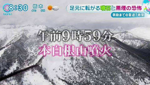 白根山 噴火