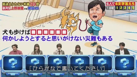 【ネプリーグ】「犬も歩けば棒に当たる」クイズ