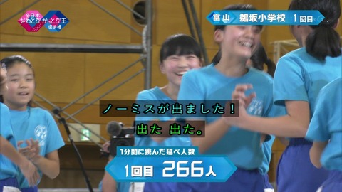 NHK「全日本なわとびかっとび王選手権2019」