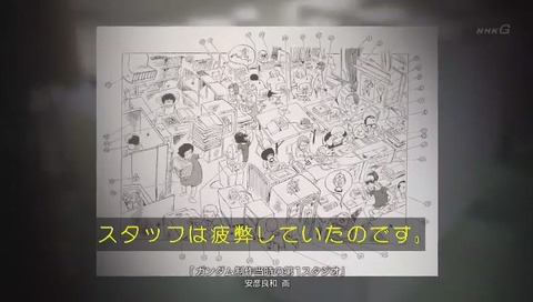 「ガンダム誕生秘話」ガンダム打ち切り