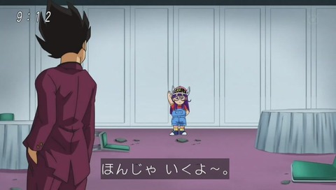ベジータvsアラレ