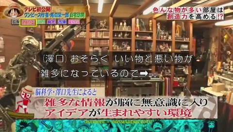 『ホンマでっか!?TV ワンピース作者 尾田栄一郎自宅大公開』画像
