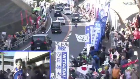 箱根駅伝 2020年 二宮 フリーザ軍団がテレビに映る