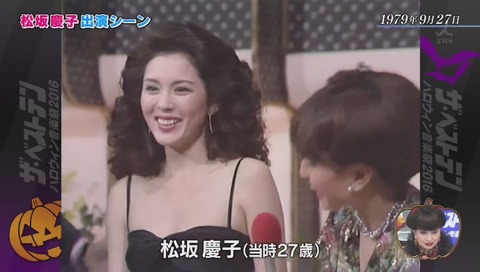 1979年 松坂慶子、久米宏と黒柳徹子