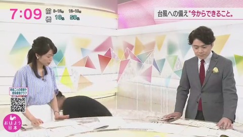 おはよう日本 スタジオ 背後スタッフ