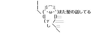 また髪の話してる