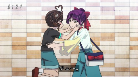 『ゲゲゲの鬼太郎』72話 まなにキスをしてあげるネコ娘
