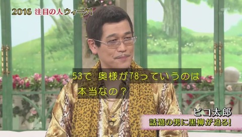 ピコ太郎 徹子の部屋