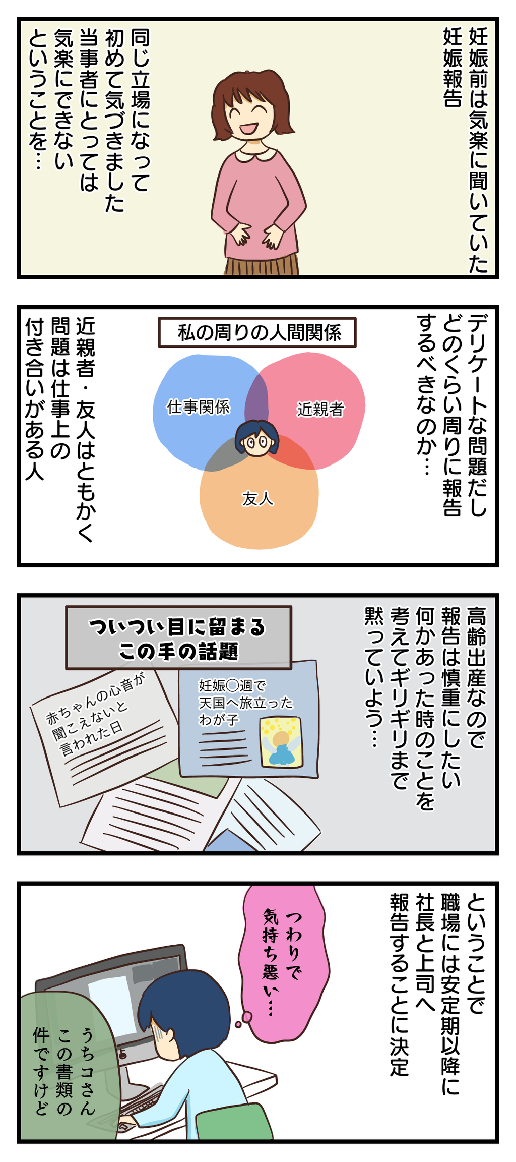 妊娠報告ってムズカシイ そのうちそのうち悲喜交々劇場