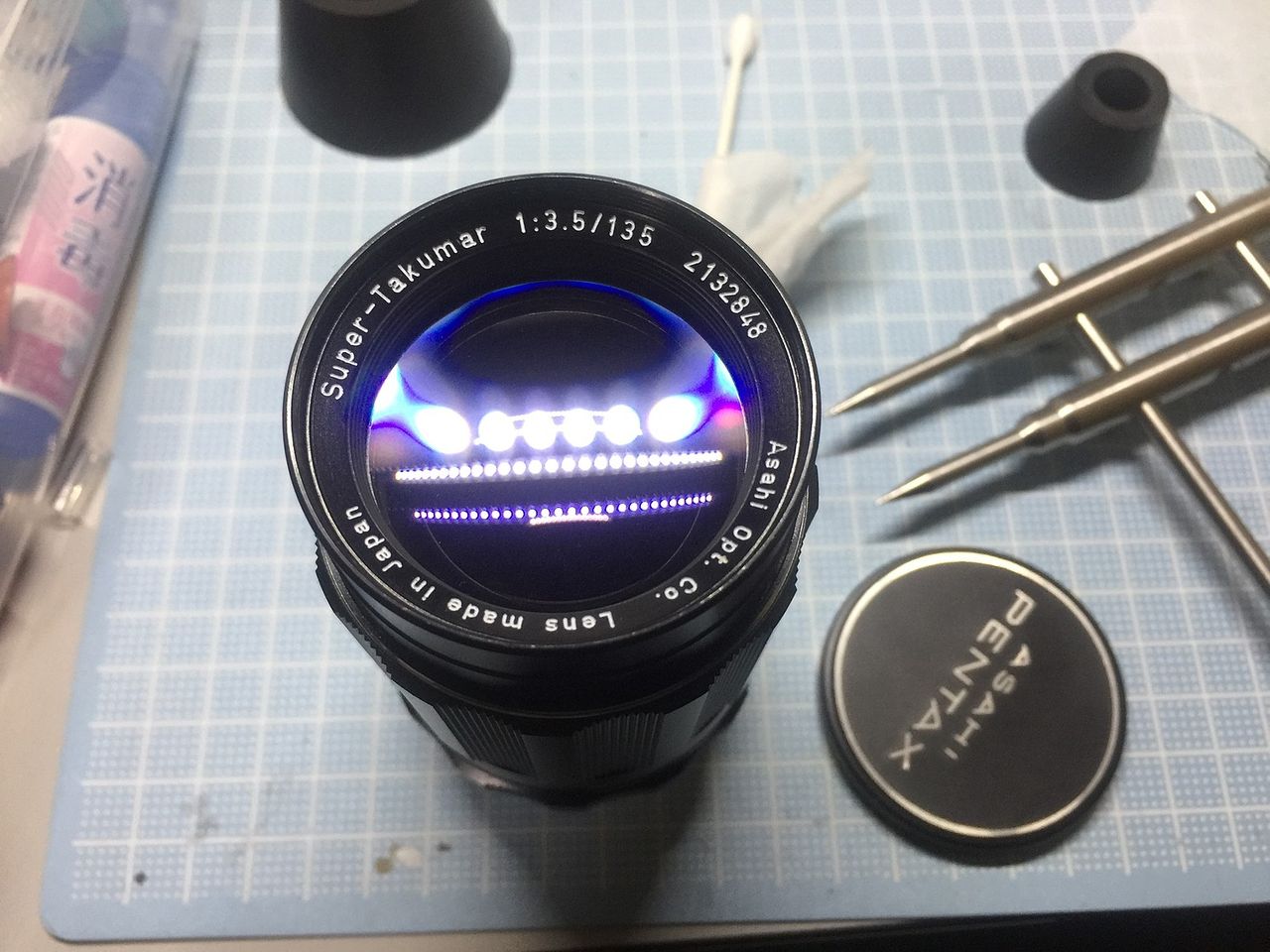 レンズ分解修理：ASAHI PENTAX Super-Takumar 135mm F3.5 : まるそん