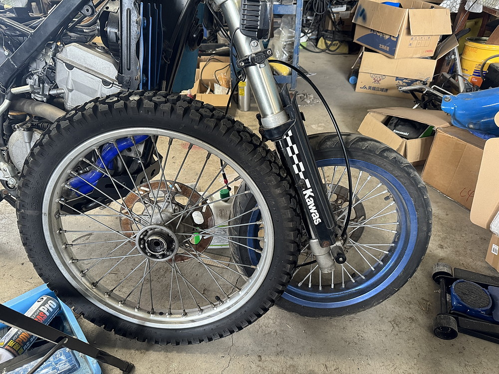 Dトラッカー250 KLX250用ホイールを入手 : まるそんPHOTO日記