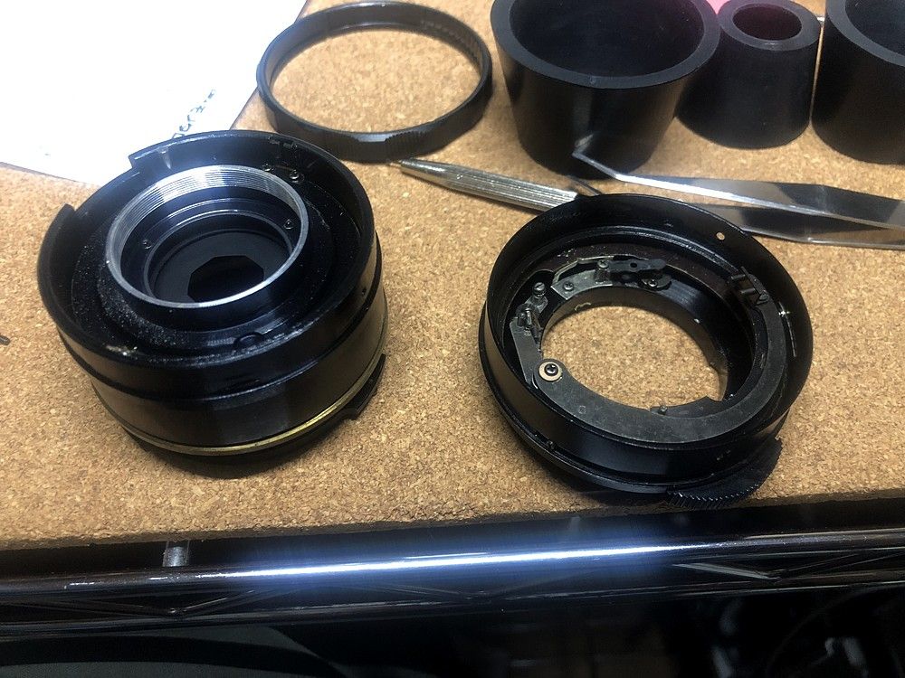 レンズ分解修理：ASAHI PENTAX Super-Multi-Coated Takumar 85mm F1