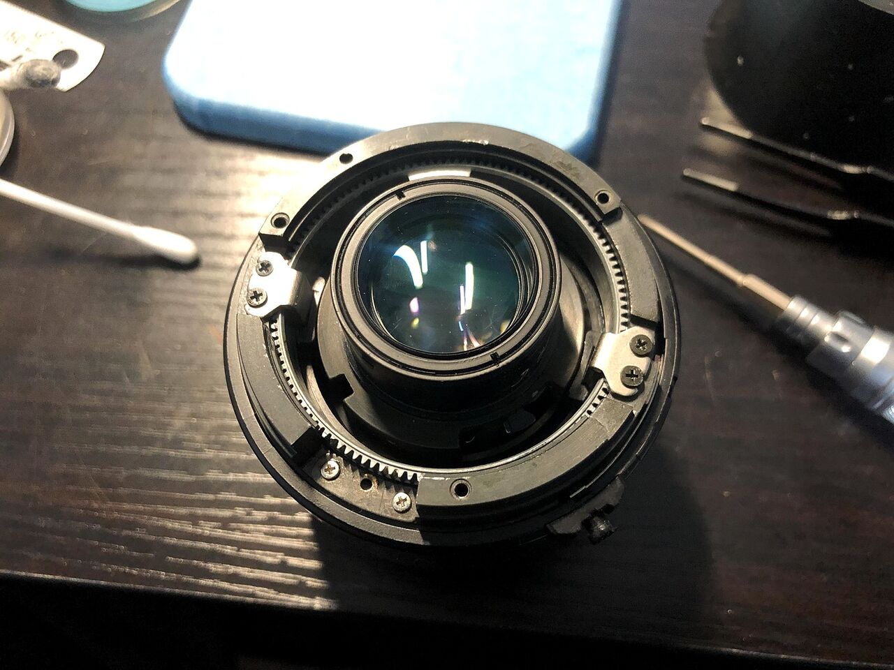 Nikon AiAF NIKKOR 24mm f2.8S ヘリコイド分解修理 : まるそんPHOTO日記