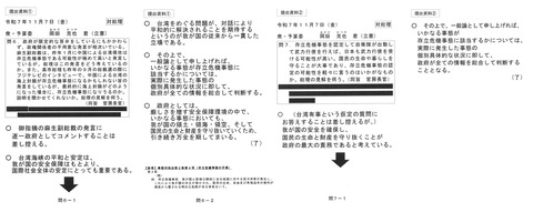 11月7日の答弁
