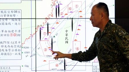 台湾大規模軍事演習