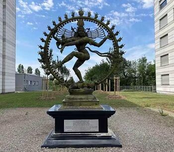 statue of shiva in cern swiss
