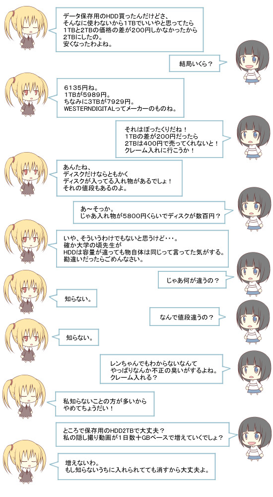 ハナたちの雑談