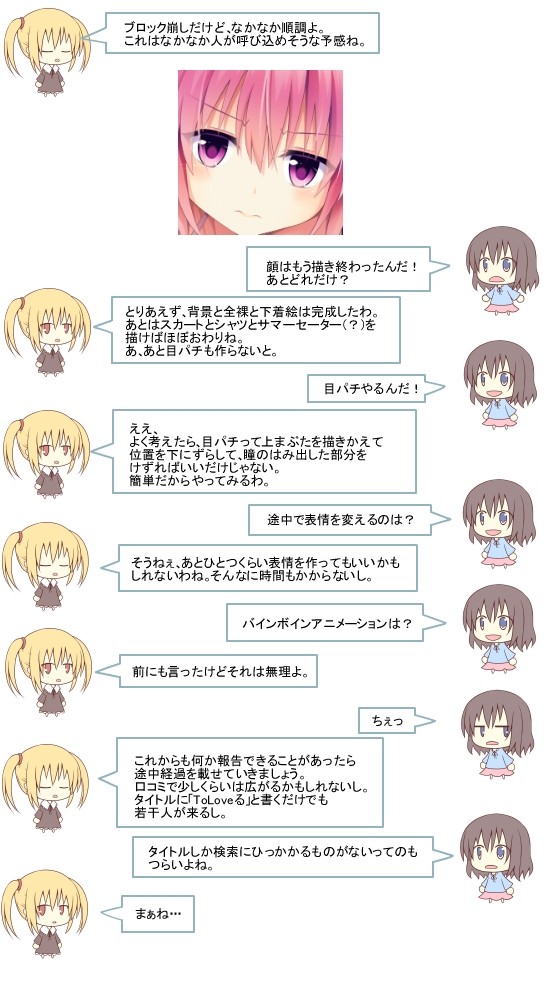 あおいはな 途中経過 あおいはな 途中経過