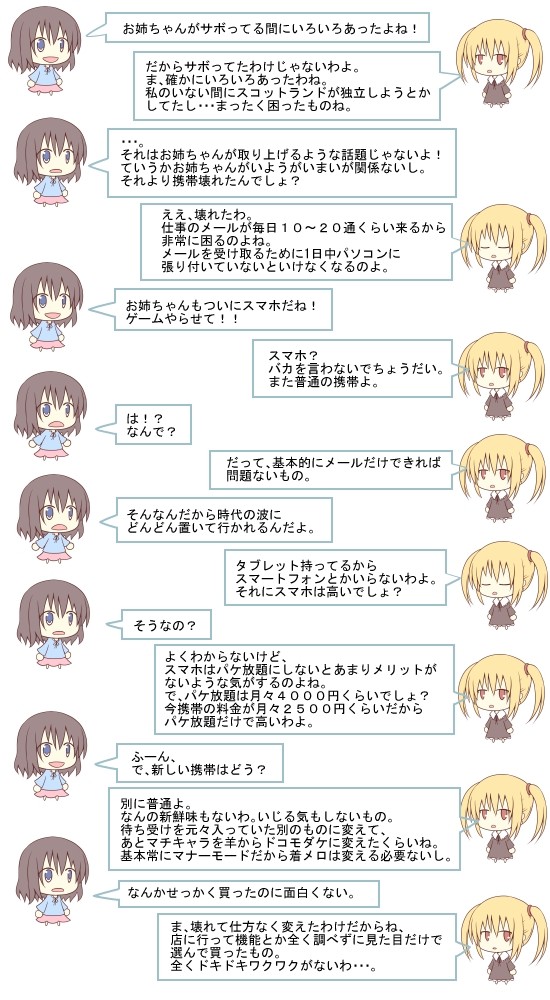 ハナたちの雑談