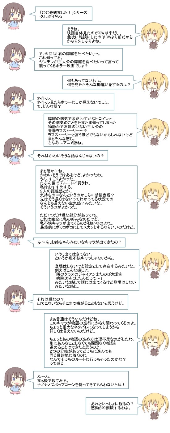 ハナたちの雑談