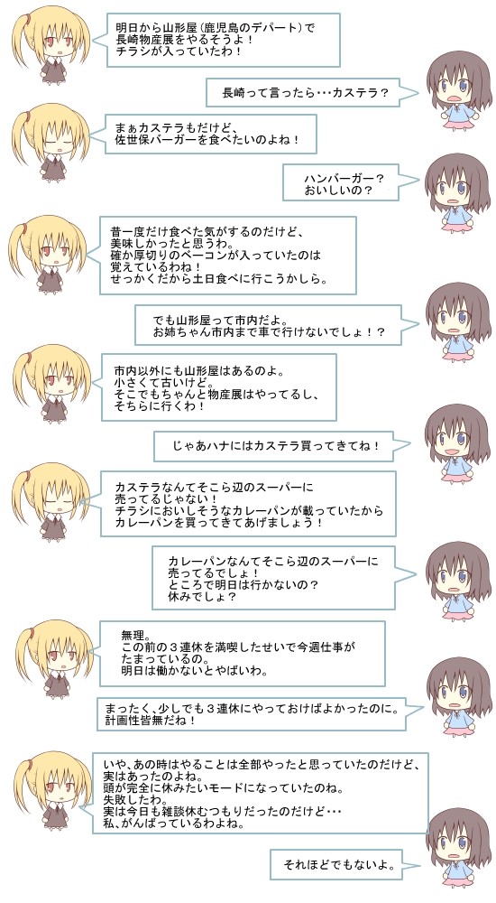 ハナたちの雑談