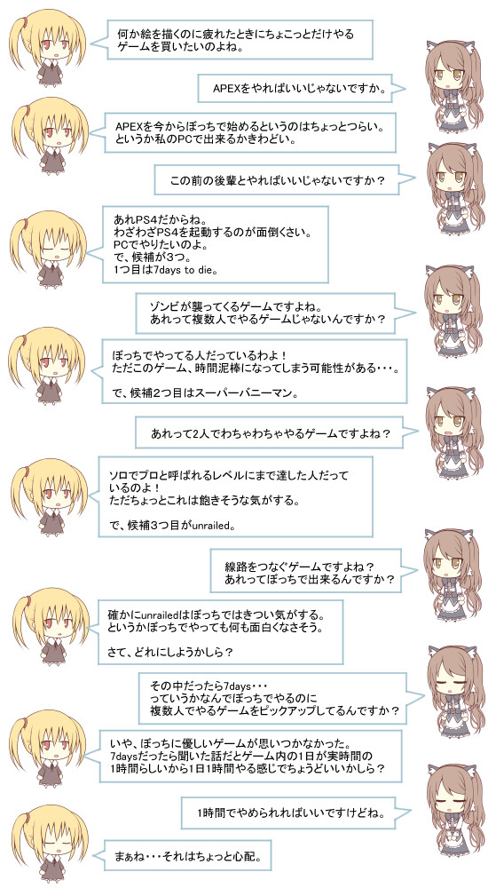 ハナたちの雑談