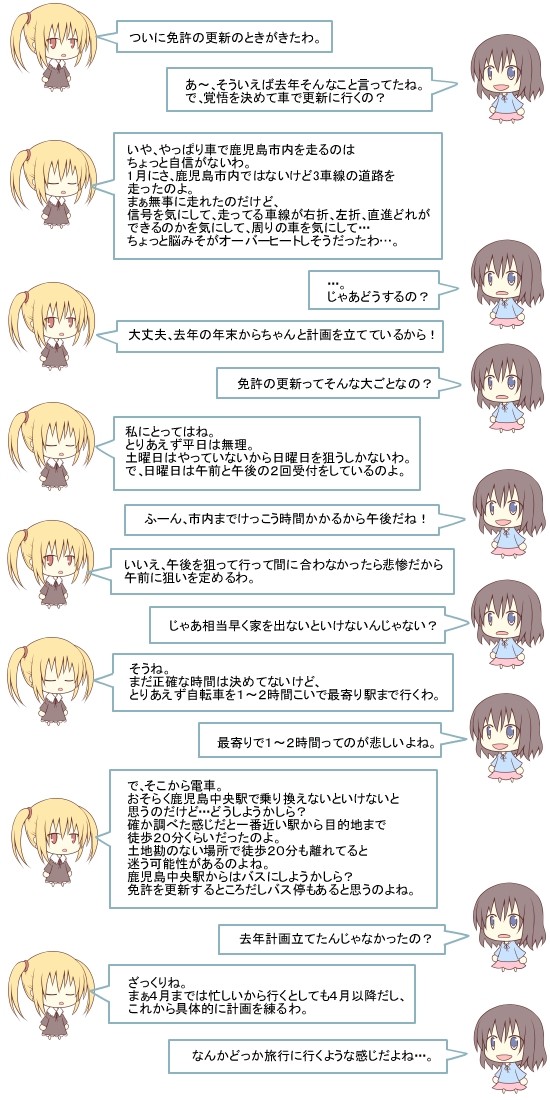 ハナたちの雑談