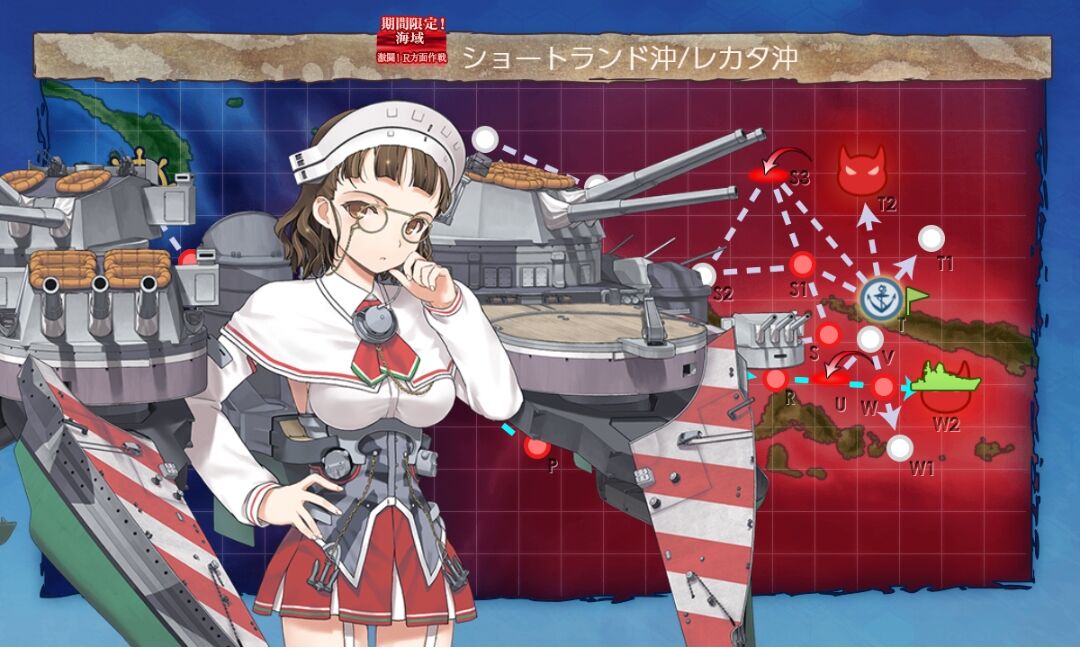 艦これ春イベント22 激闘 R方面作戦 E2 ショートランド沖 レカタ沖 アパリ防衛輸送 戦力ゲージ攻略メモ 提督になった私 艦これ初級者チャレンジブログ