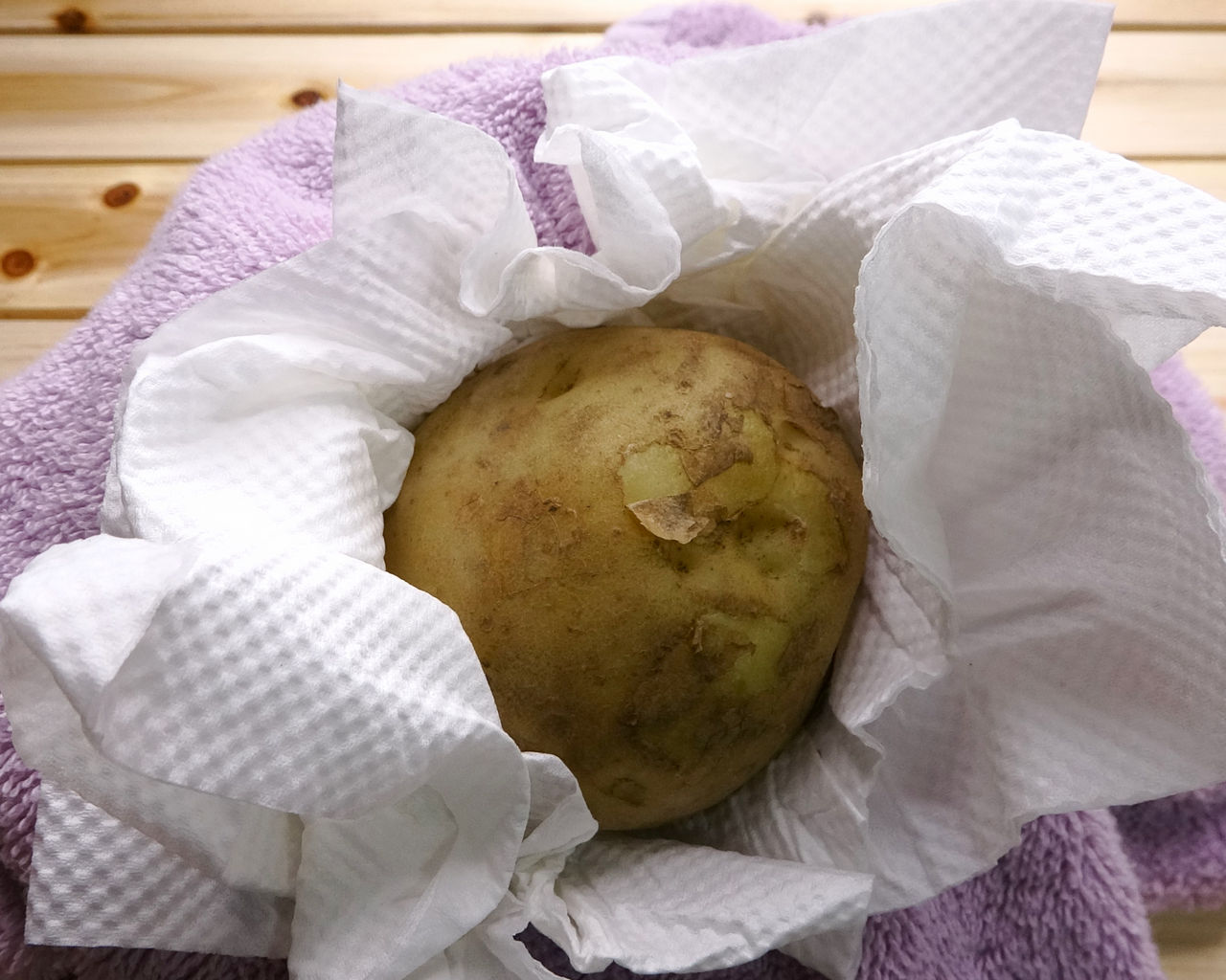 下ごしらえ 皮がつるんと手でむける じゃがいも丸ごと レンジ加熱方法 31歳ol料理家の日常ごはん